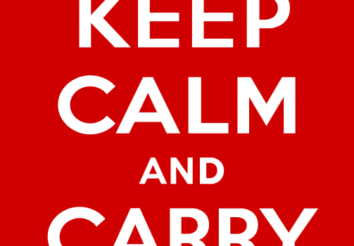 "Keep Calm and Carry On"