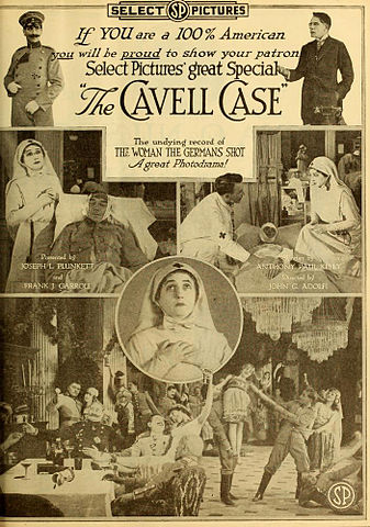 Advertisement in Moving Picture World, March 1919 for The Cavell Case