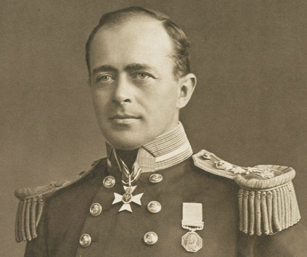 Captain Robert Falcon Scott dressed in full military regalia