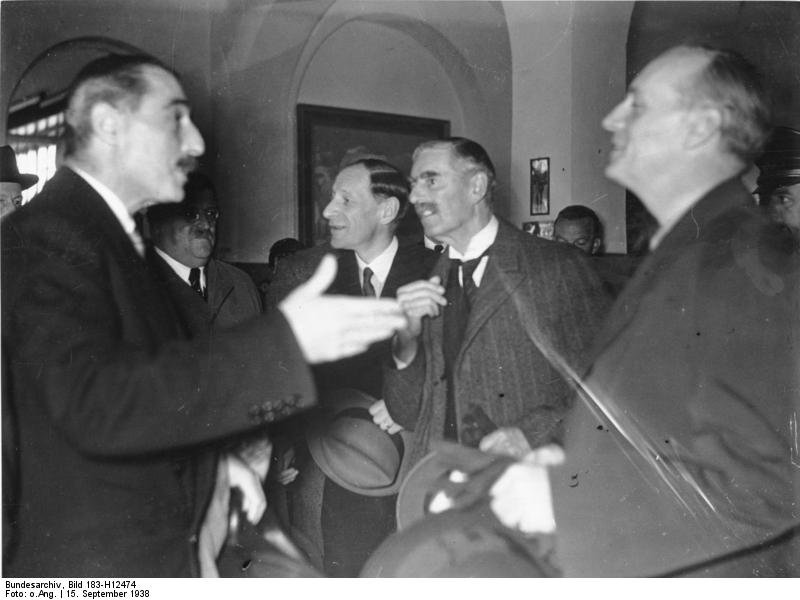 Nevile Henderson speaking to Joachim von Ribbentrop