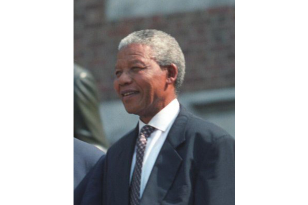 A portrait of Nelson Mandela