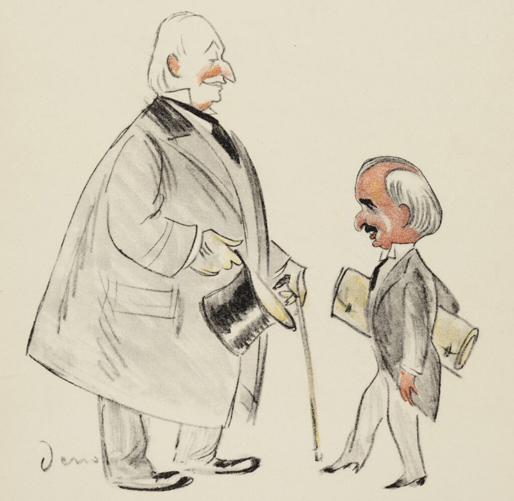 Cartoon of Curzon and Ismet